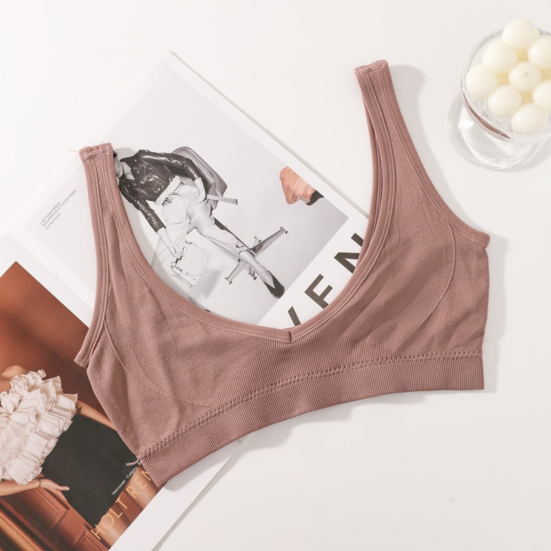 Women Seamless Bras Nonwire PushUp Brassiere Sexy Lingerie Crop Top Sports Underwear For Small Ches 7