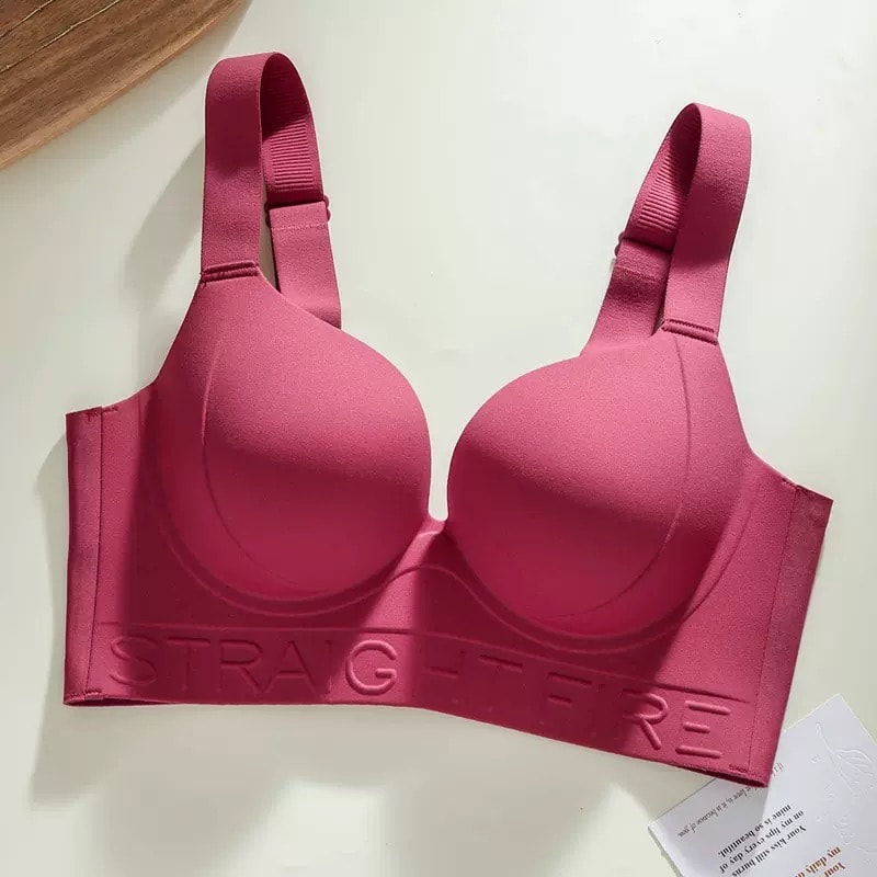 Large Size Womens Underwear HighQuality Thin Adjustable Support No Steel Rings AntiSagging Bra 5