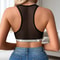 Hollow Out Fashion Style Sexy Womens Bra WireFree Camisole Ribbed Mesh Patchwork No Pad Female Unde 2