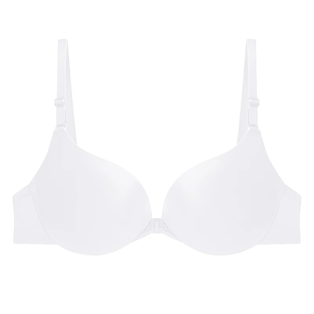 Sexy Push Up Bra Front Buckle Bras For Women Seamless Simple Lingerie Small Chest Bralette Backless 1