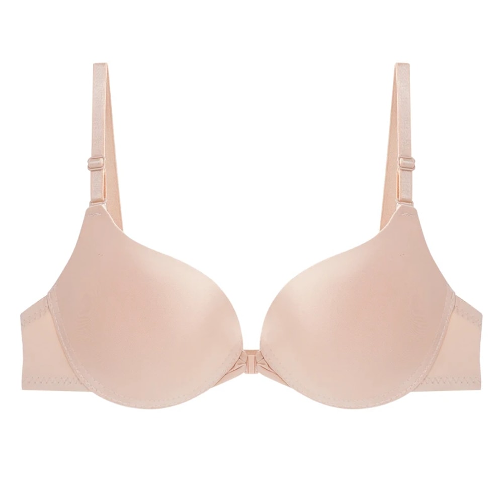 Sexy Push Up Bra Front Buckle Bras For Women Seamless Simple Lingerie Small Chest Bralette Backless 3