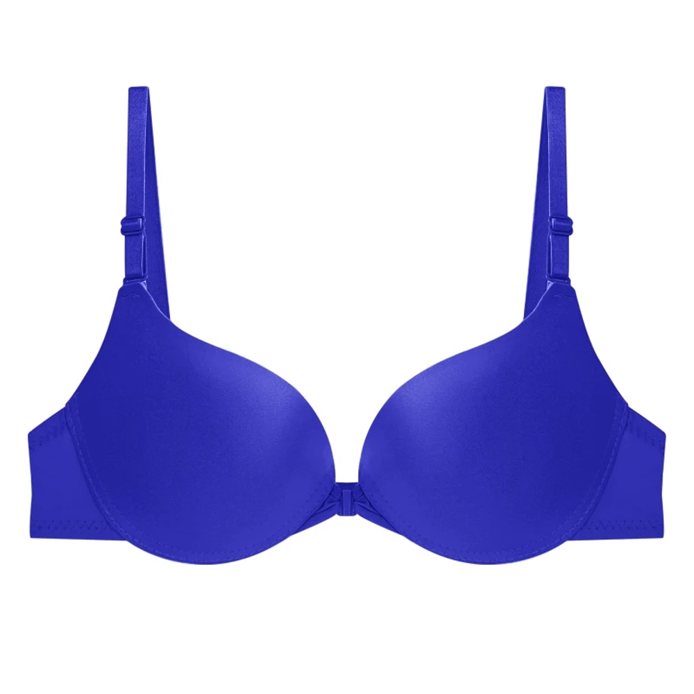 Sexy Push Up Bra Front Buckle Bras For Women Seamless Simple Lingerie Small Chest Bralette Backless 2