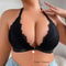 Comfortable Lace Wireless Plus Size Brassiere Charming Sexy Women Bras Front Closure Backless Femal 4