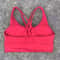 Fitness Sport Bra Top Solid Color Women Cross Back Bra Soft Gym Yoga Athletic Workout With Chest Pa 12