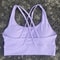 Womens Solid Color Fitness Sport Bra Cross Soft High Strength Tight Top Yoga Gym Underwear With Che 4