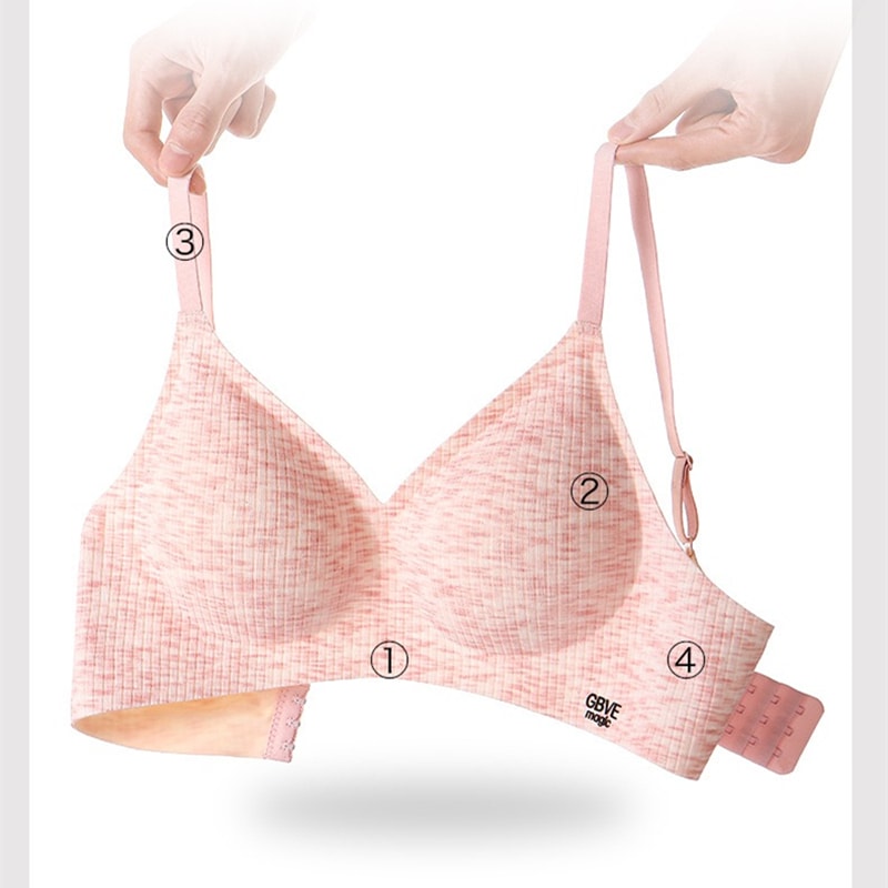Push-Up Bra for Small Breasts, Korean Style Wire-Free, Wide Bust Design for Female Students