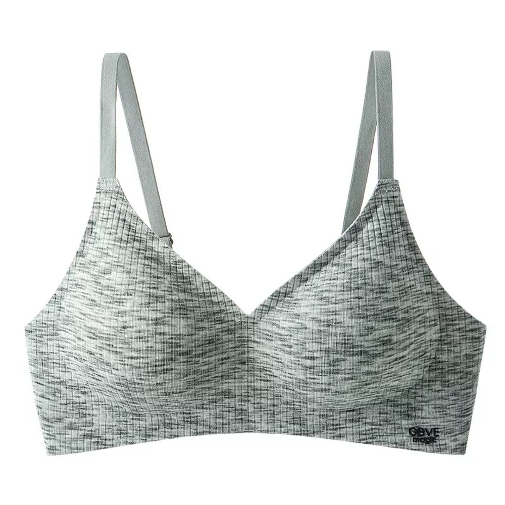 Push-Up Bra for Small Breasts, Korean Style Wire-Free, Wide Bust Design for Female Students