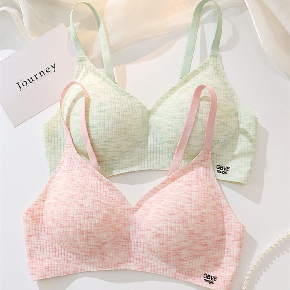 Push-Up Bra for Small Breasts, Korean Style Wire-Free, Wide Bust Design for Female Students