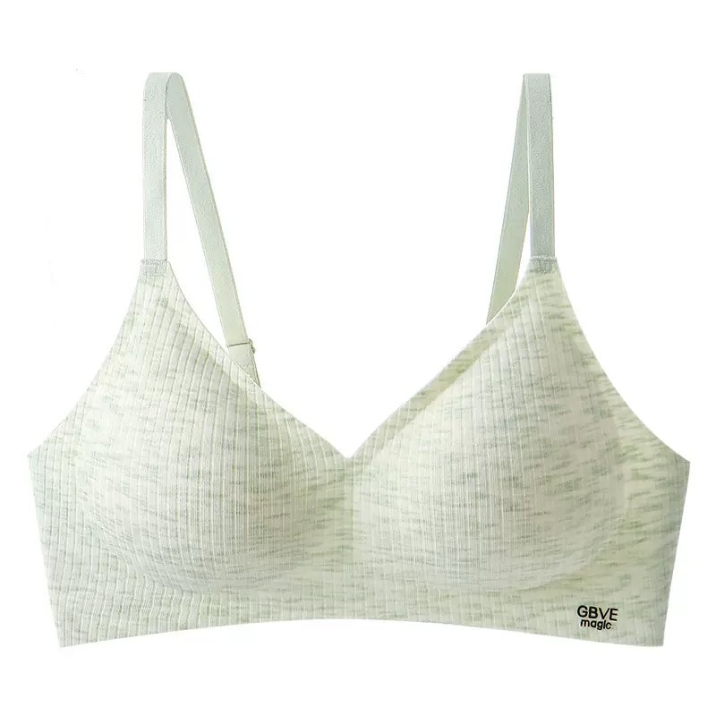 Push-Up Bra for Small Breasts, Korean Style Wire-Free, Wide Bust Design for Female Students