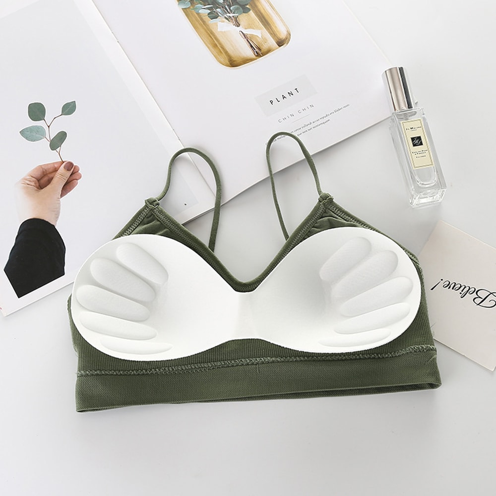 Elastic Padded Gym Running Bra Women Sports Bras Fast Dry Solid Color Fitness Yoga Sport Breathable 9