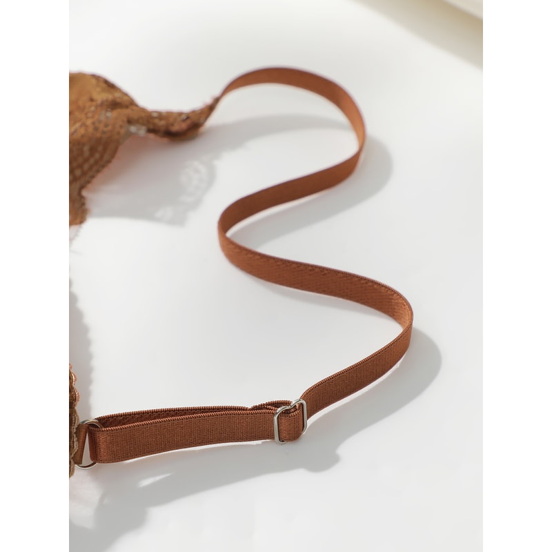 Sexy Embroidered Lace Bra for Women, Adjustable Shoulder Straps, Convolute Push Up