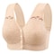 Comfortable Soft Cotton Bra Thin Cup Front Buckle Lace No Underwire Vest For Elderly Women Extra La 1