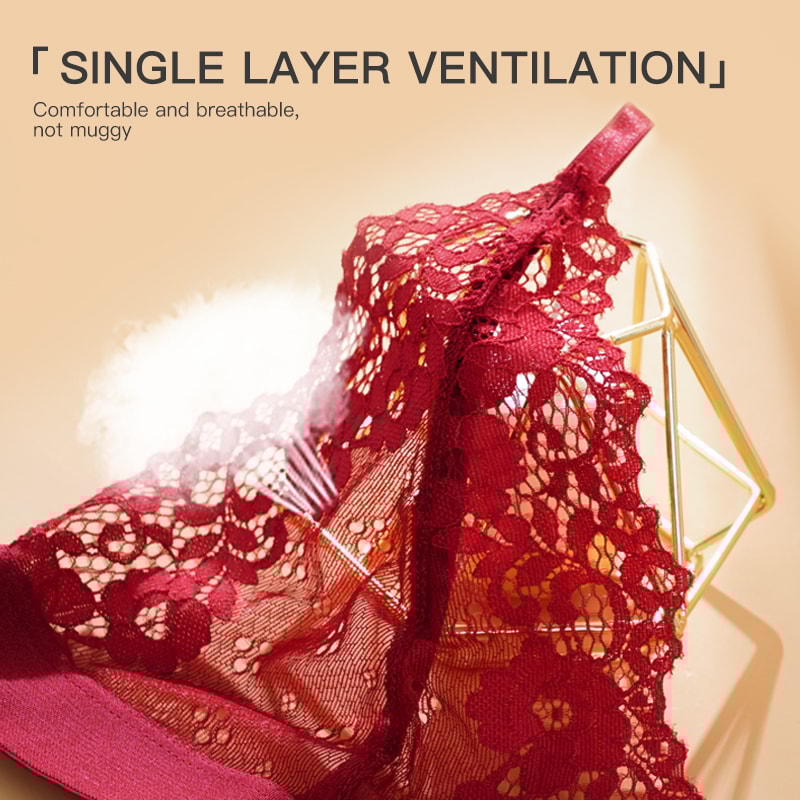 Sexy Flower Lace Bra Womens Sexy Hollow Out Bralette Breathable Transparent Bras Unlined Underwear 7