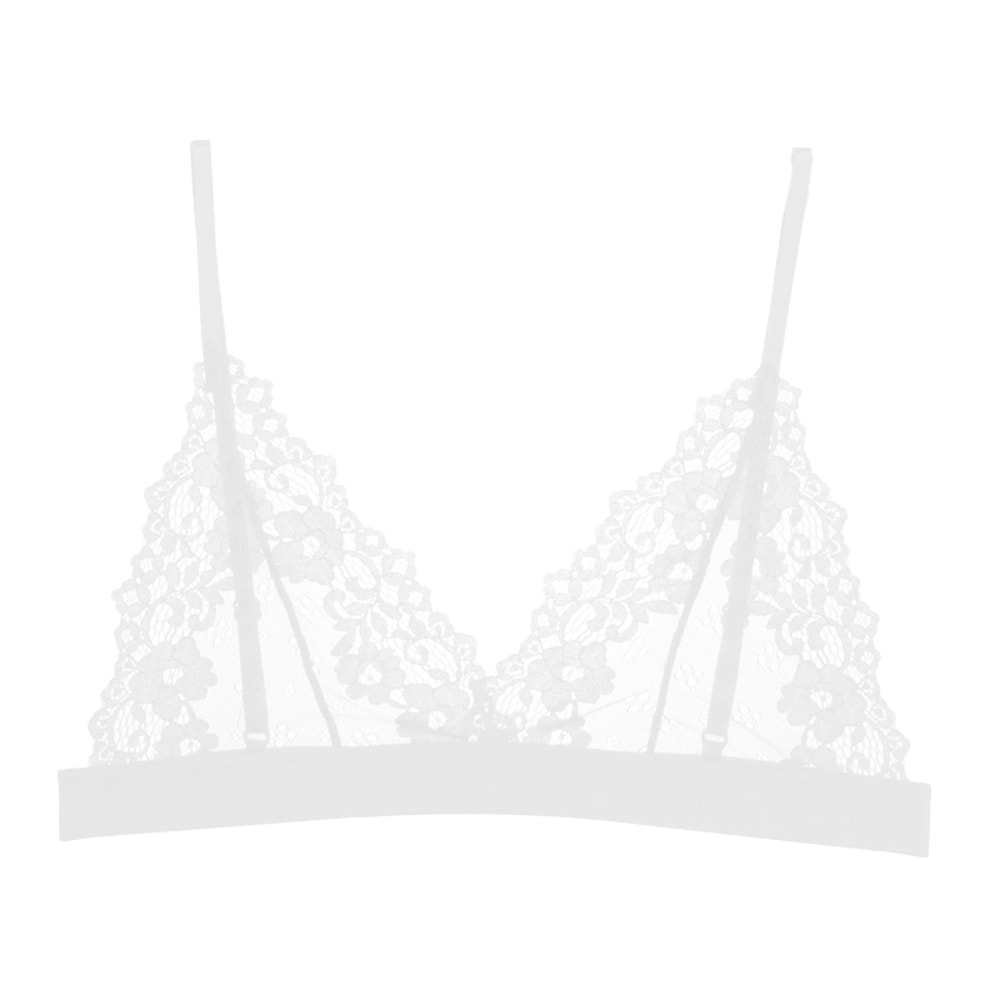 Sexy Flower Lace Bra Womens Sexy Hollow Out Bralette Breathable Transparent Bras Unlined Underwear 3