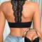 Womens FrontClasp PushUp Sexy Lace Patchwork Underwire Bra Decorative Back Design For Side Breast S 2