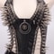 Gothic Bustier Y2K Punk Studded Crop Top Vegan Leather Goth Clothes Skull Grunge Emo Tank 0