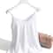 Womens Satin Silk Tank Strap Top Halter V Neck Basic White Cami Sleeveless Summer Camisole Top 6
