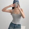 Sculpted Square Neck Tank Top For Women Fashionable Tank Top Women Square Neck Top 2