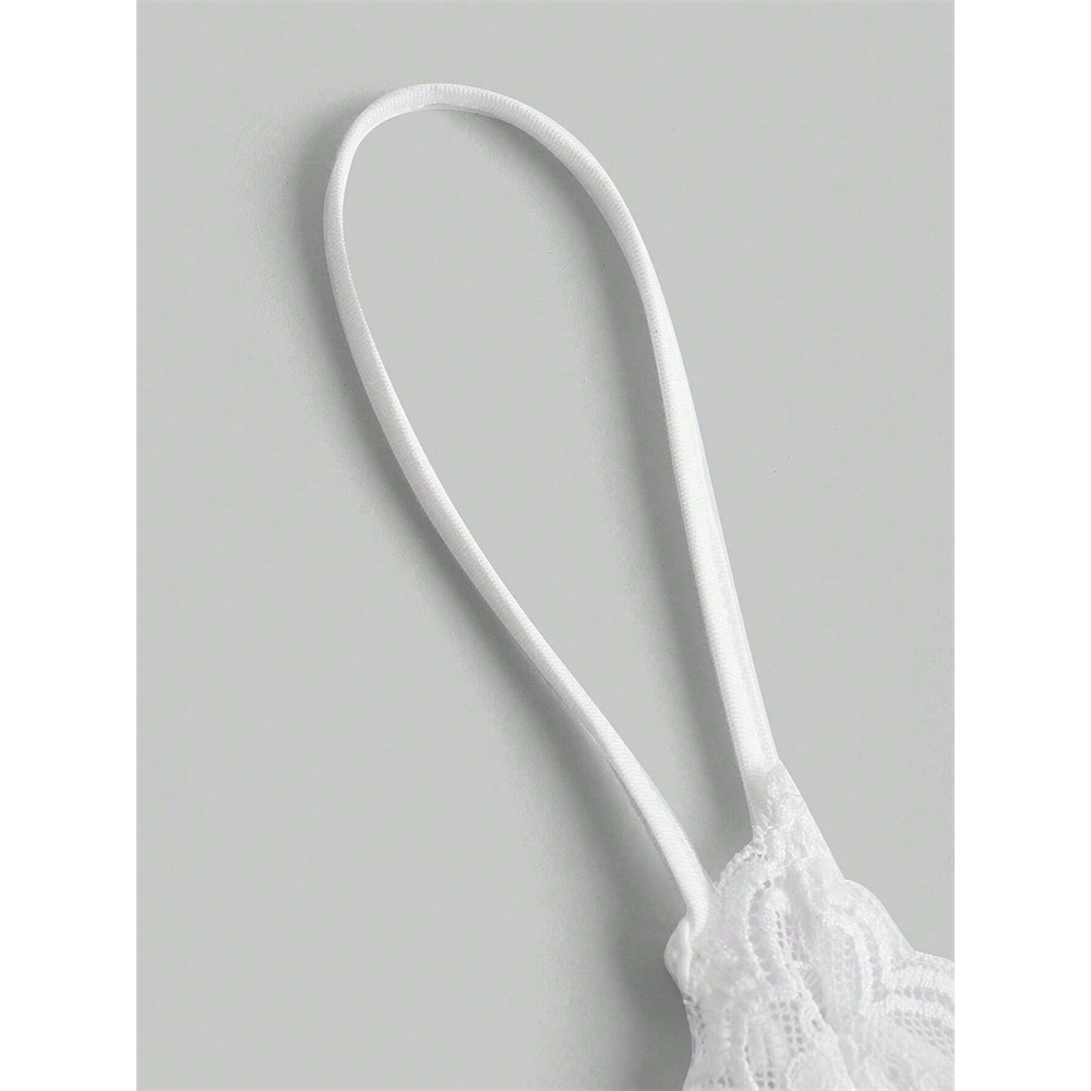 Sexy Contrast Lace Bow Front Cami Top Women Summer Grunge Punk Y2K Clothes Ruched Skinny Backless T 3