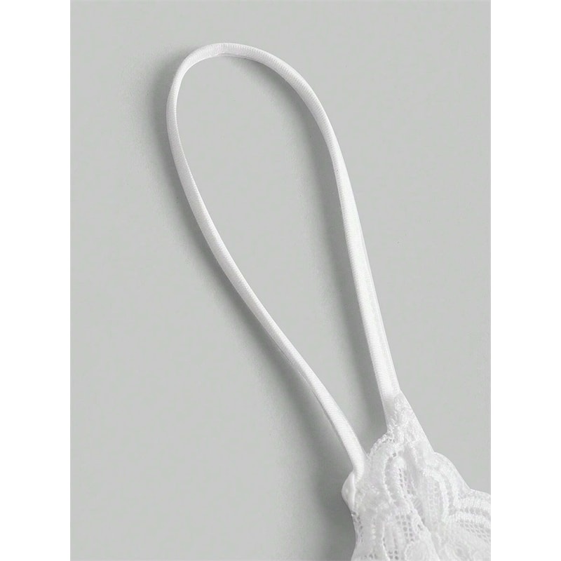 Sexy Contrast Lace Bow Front Cami Top Women Summer Grunge Punk Y2K Clothes Ruched Skinny Backless T 3