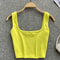 Tank Top Women Sexy Backless Y2k Top Slim Fit Bottoming Blouse Solid Crop Top Sleeveless Camis Muje 1