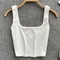 Tank Top Women Sexy Backless Y2k Top Slim Fit Bottoming Blouse Solid Crop Top Sleeveless Camis Muje 2