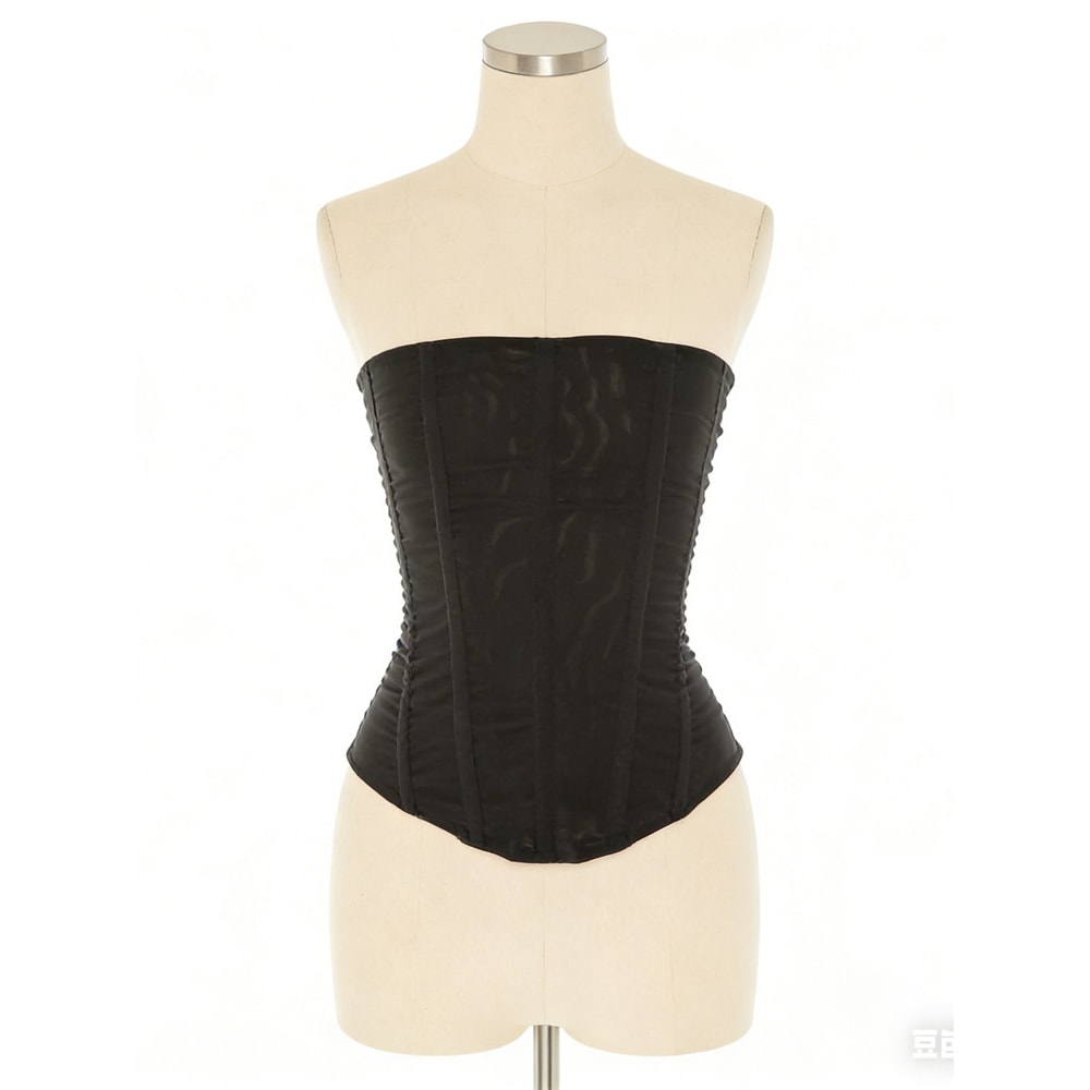 Tossy Mesh Backless Summer Vest Female Elegant Luxury Patchwork Strapless Solid Slim Streetwear Inn 4