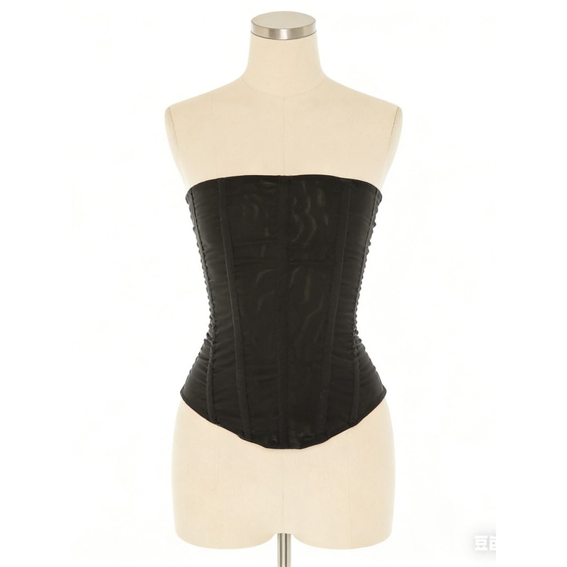 Tossy Mesh Backless Summer Vest Female Elegant Luxury Patchwork Strapless Solid Slim Streetwear Inn 4