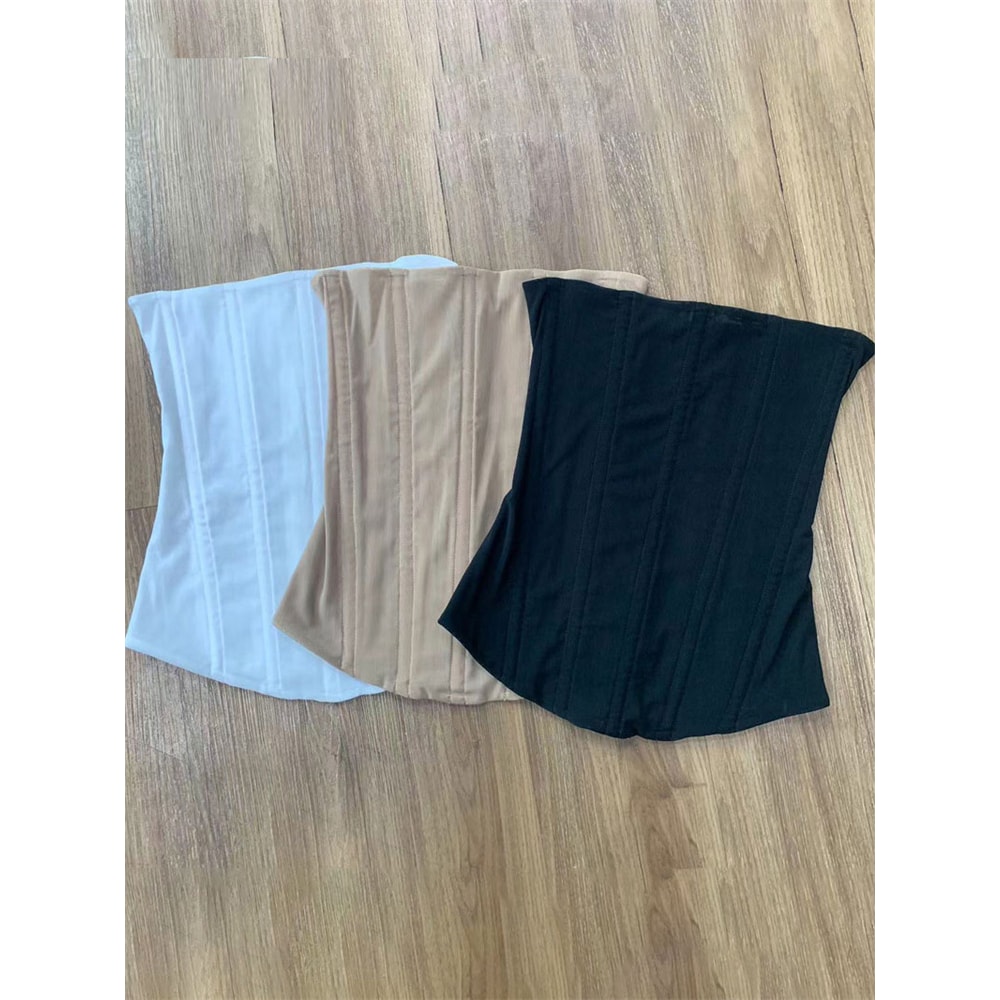 Tossy Mesh Backless Summer Vest Female Elegant Luxury Patchwork Strapless Solid Slim Streetwear Inn 5