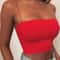 Sexy Bodycon Spaghetti Strap Crop Top For Women Sleeveless Cami Tube Top New Fashion Basic Plain Ca 0