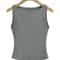 Double Layer Boat Neck Soft Slinky Tank Top For Women Chic Boat Neck Soft And Comfortable Fit 1