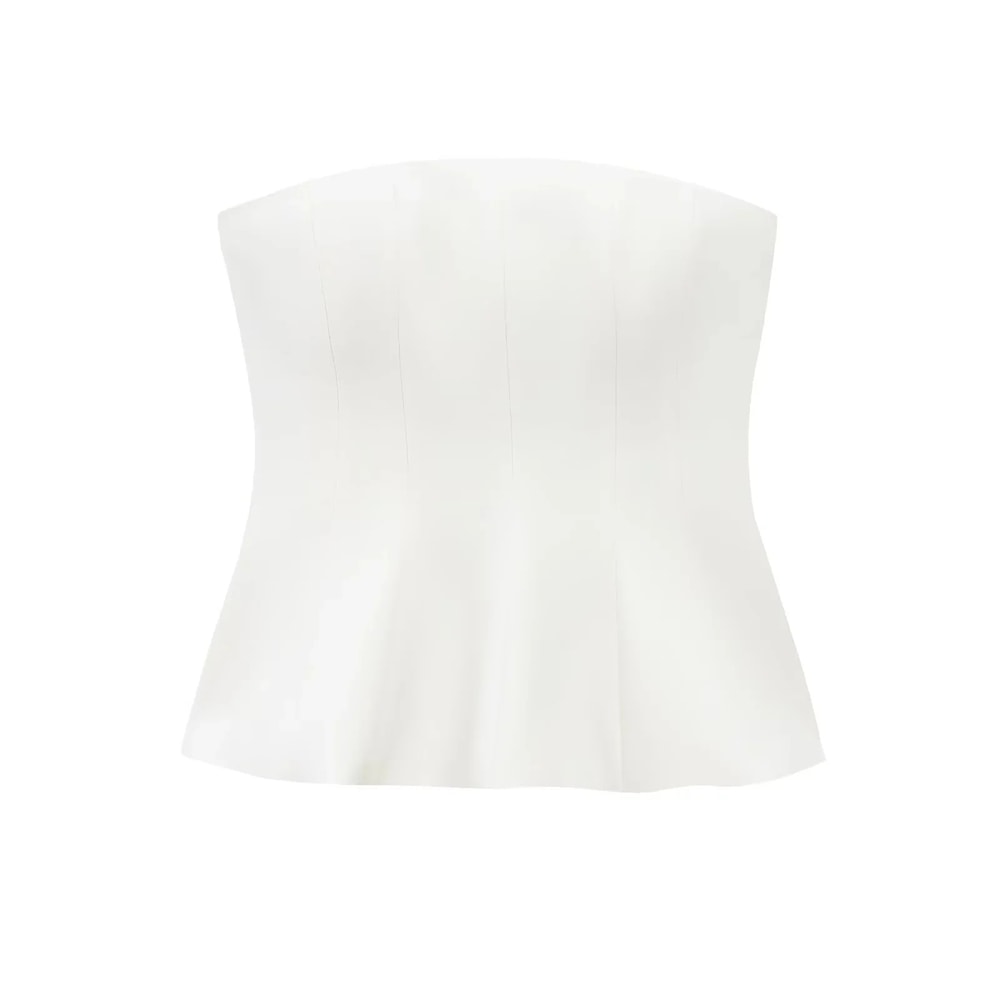 Sexy Butter Yellow Cami Ruffles Tube Top Summer Fashion For Women Strapless Streetwear Girl Tops Ho 3