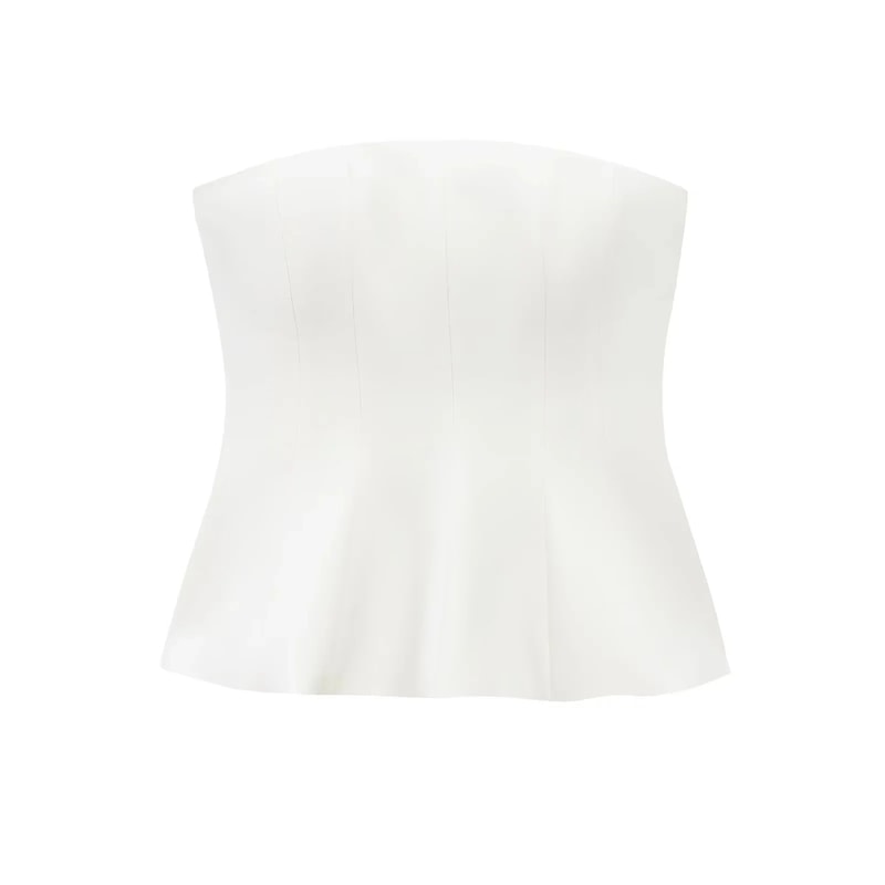 Sexy Butter Yellow Cami Ruffles Tube Top Summer Fashion For Women Strapless Streetwear Girl Tops Ho 3