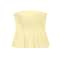 Sexy Butter Yellow Cami Ruffles Tube Top Summer Fashion For Women Strapless Streetwear Girl Tops Ho 1