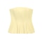 Sexy Butter Yellow Cami Ruffles Tube Top Summer Fashion For Women Strapless Streetwear Girl Tops Ho 1