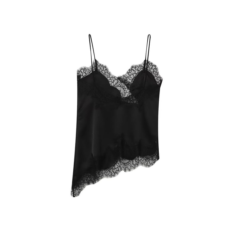 Summer Lace Embellished Sleeveless Tops For Women Sexy Off Shoulder Tank Casual Camisole Elegant Wo 0