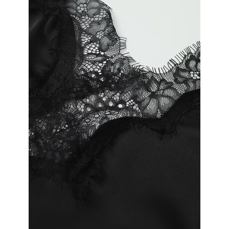 Summer Lace Embellished Sleeveless Tops For Women Sexy Off Shoulder Tank Casual Camisole Elegant Wo 6