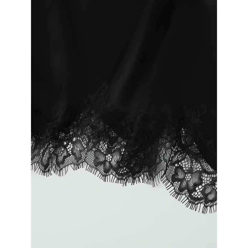 Summer Lace Embellished Sleeveless Tops For Women Sexy Off Shoulder Tank Casual Camisole Elegant Wo 7