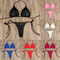 Sexy Summer Swimsuit Women Bikini Set Pushup Padded Bra Thong Swimwear Beachwear Bathing Suit 6