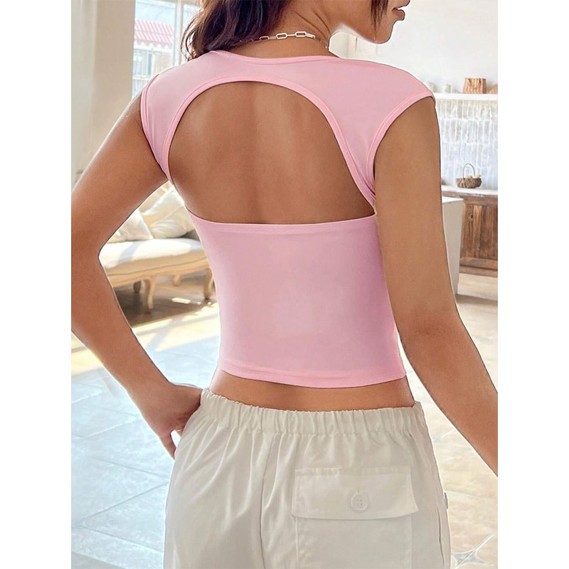 Sexy Spicy Girl Pleated Bal Slim Vest Square Collar Knitwear For Women Thin Autumn Knit Csole 4