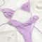 Sexy Folds Bikini Set Solid Micro Bikinis Women Swimsuit Female Triangle Swimwear Beach Wear Bathin 5