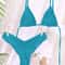 Sexy Folds Bikini Set Solid Micro Bikinis Women Swimsuit Female Triangle Swimwear Beach Wear Bathin 9