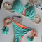 New Women Bikini Backless Rope Triangle Swimsuit Multicolor Stylish Beachwear 1