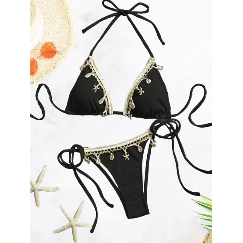 Peachtan Thong Bikini Women Push Up Swimwear 2 Piece Summer Women Beachwear Bikini Bathing Suit For 0