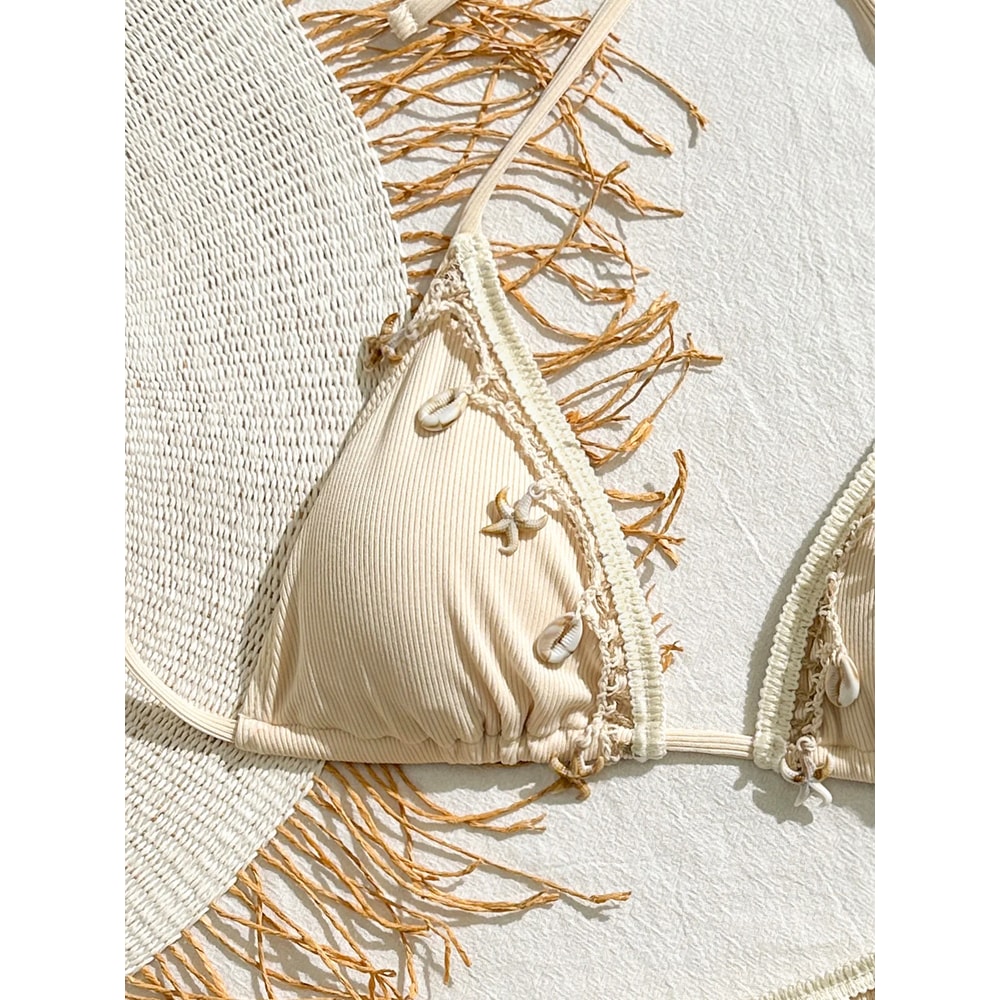 Peachtan Thong Bikini Women Push Up Swimwear 2 Piece Summer Women Beachwear Bikini Bathing Suit For 7