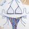 Women Sexy Bikini Set Lace Up Circyy Floral Printed Swimsuit TwoPiece Swimwear Backless 5