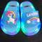 Childrens Unicorn Animals Prints Shoes Lighted Fashion Slippers 4