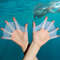 Silicone Swimming Fins Flipper Professional Training Finger Hand Gloves Paddles Equipment For Men W