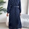 Elegant V Neck Polka Dot Swing Dress Casual Sweet Dress For Women 3