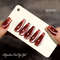 Gel Nail Polish  Red Cat Eye Nail Varnish Gel For Professional  Home Manicures 10